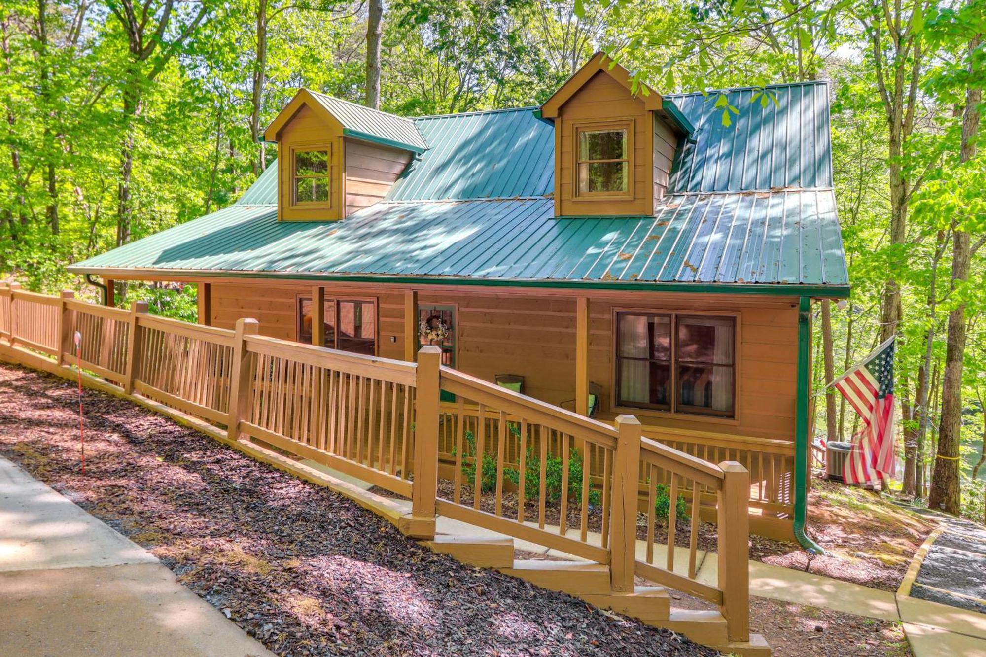 Lakeside Cabin Game Room, Dock, Orchard, Wineries Ellijay Exteriér fotografie