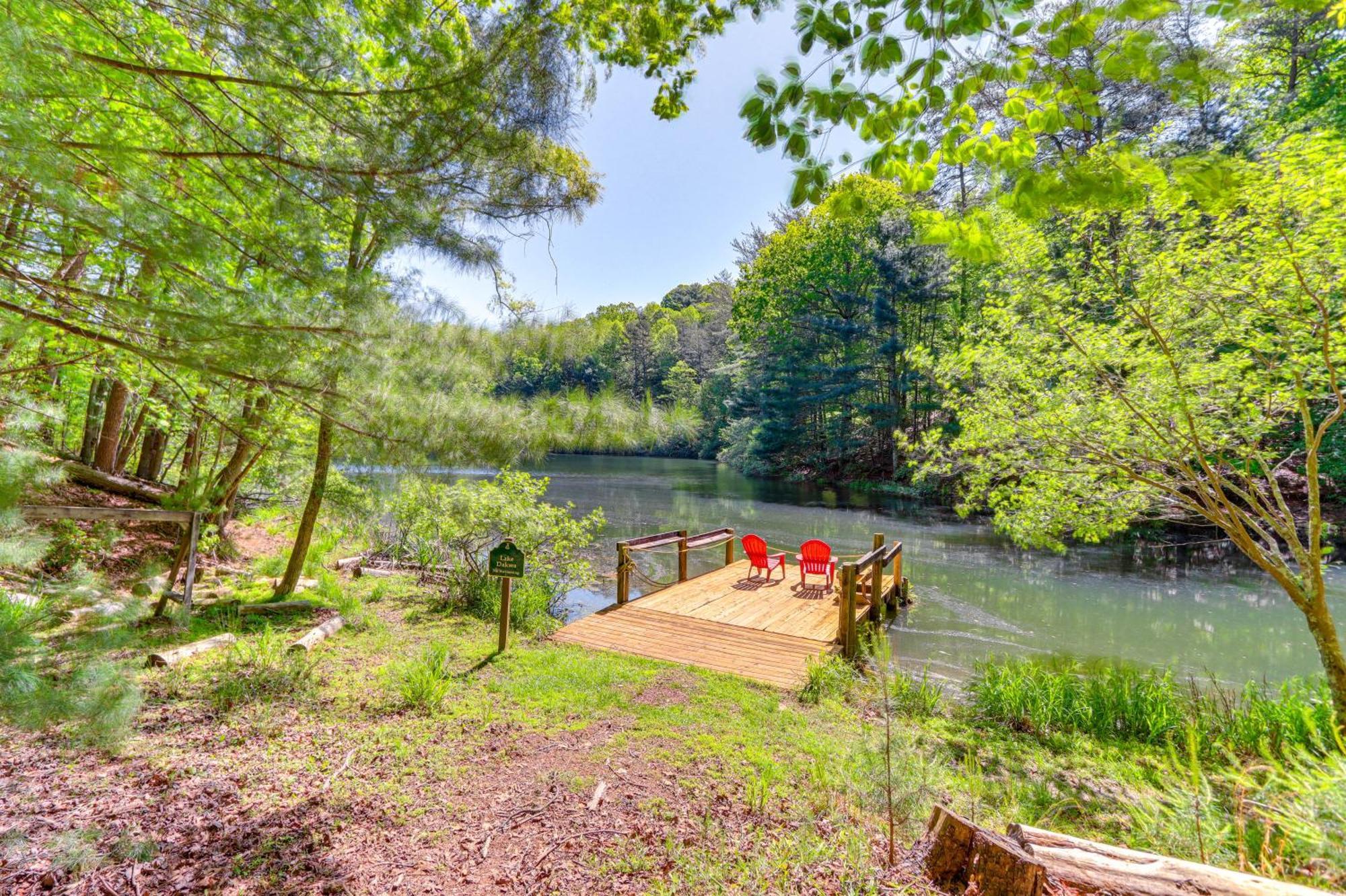 Lakeside Cabin Game Room, Dock, Orchard, Wineries Ellijay Exteriér fotografie